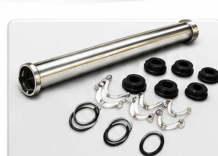 Stainless steel membrane housing with fittings and O-rings